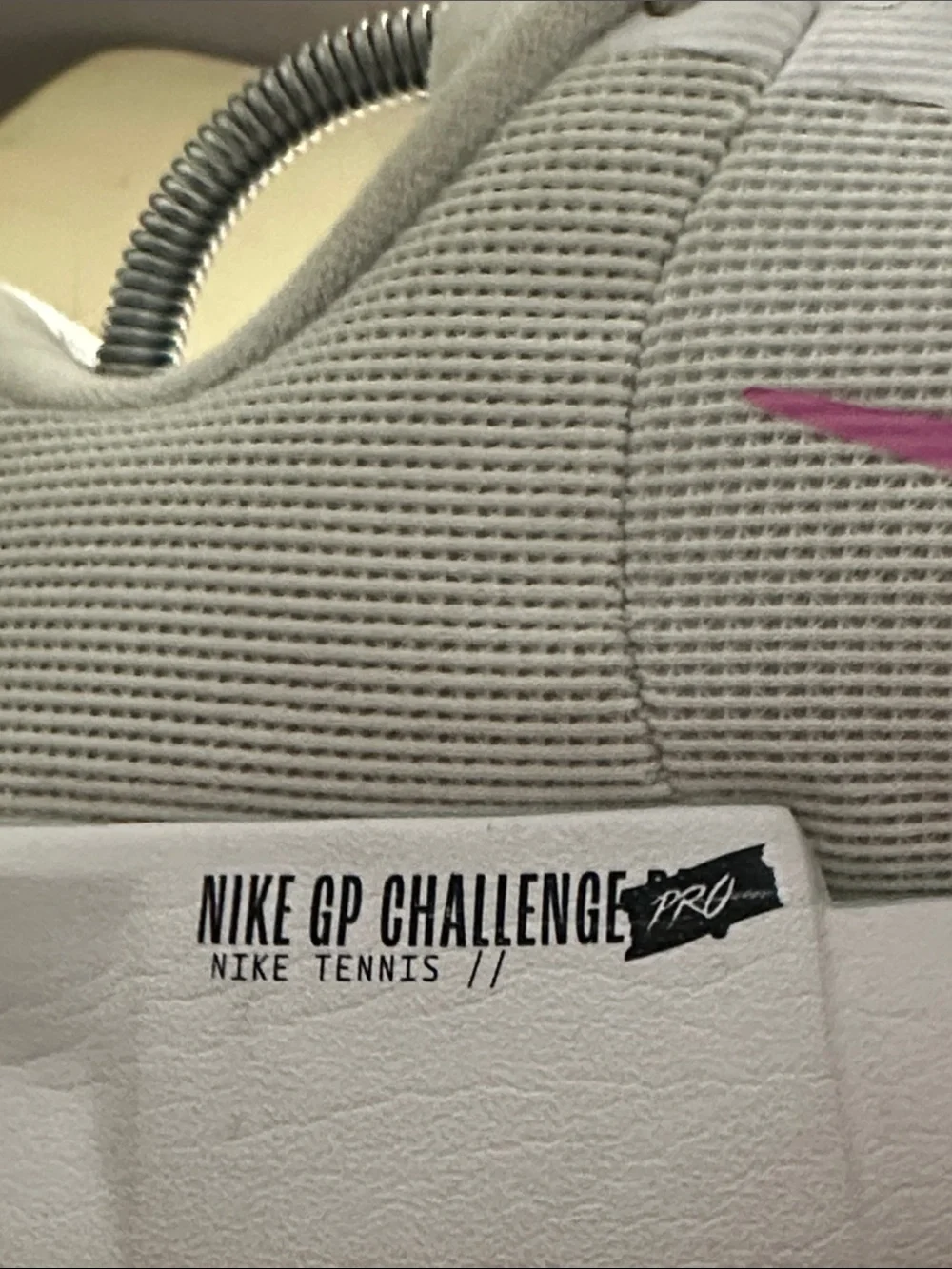 Nike GP Challenge Pro Women's White and Pink Athletic Tennis Shoes